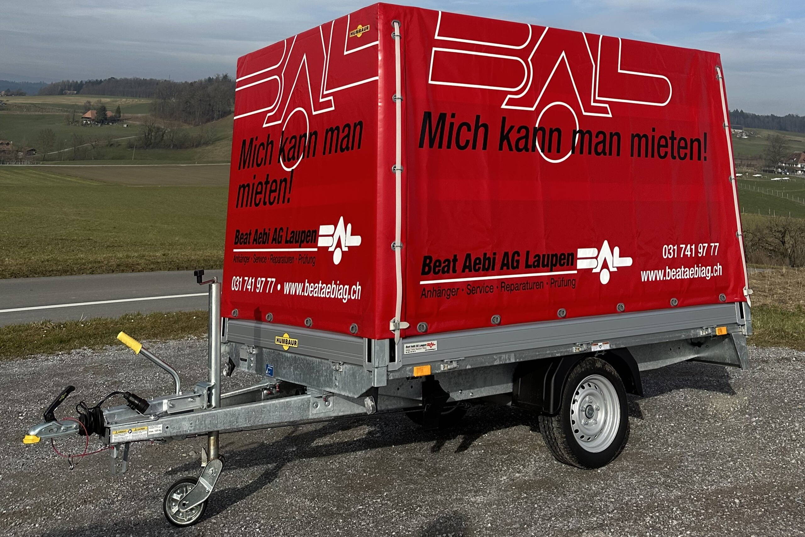 Vermietung Einachs Sachentransporter mit Blachenverdeck