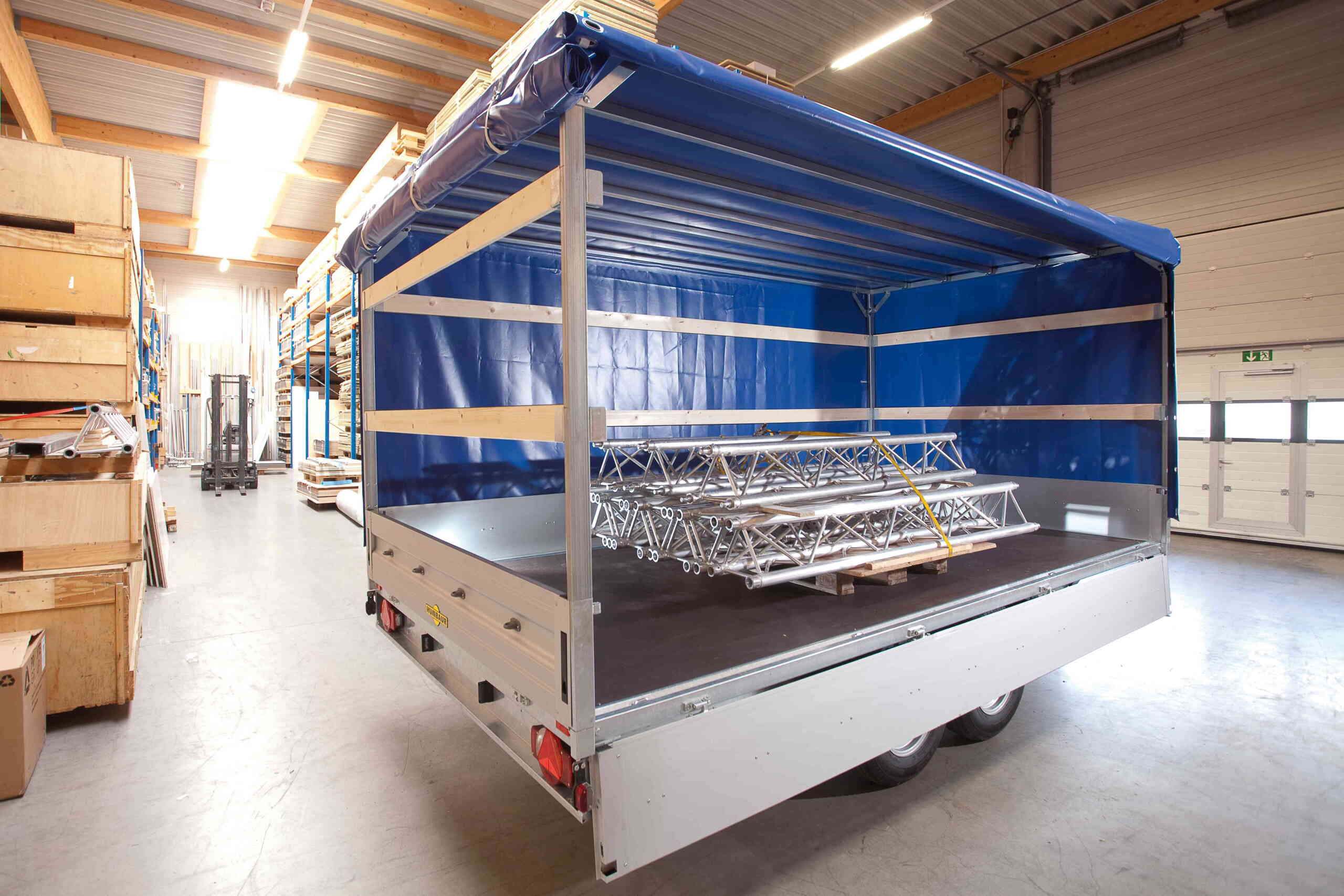 Humbaur Tandemanhänger Hochlader, Länge 6220 mm